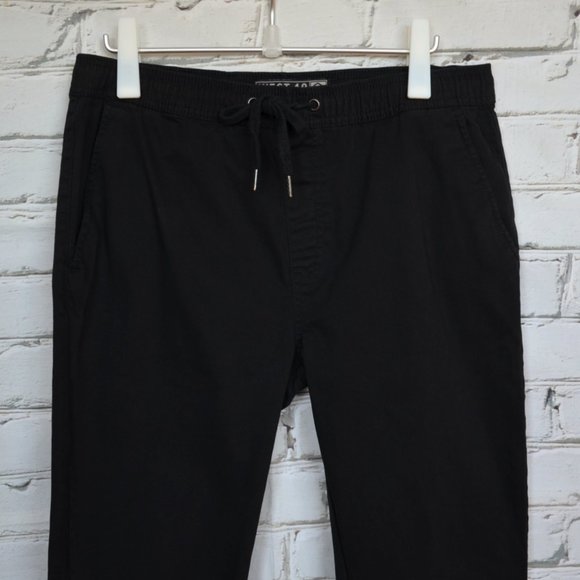 West 49 Black Waistband Cotton Pant Joggers - Picture 3 of 5